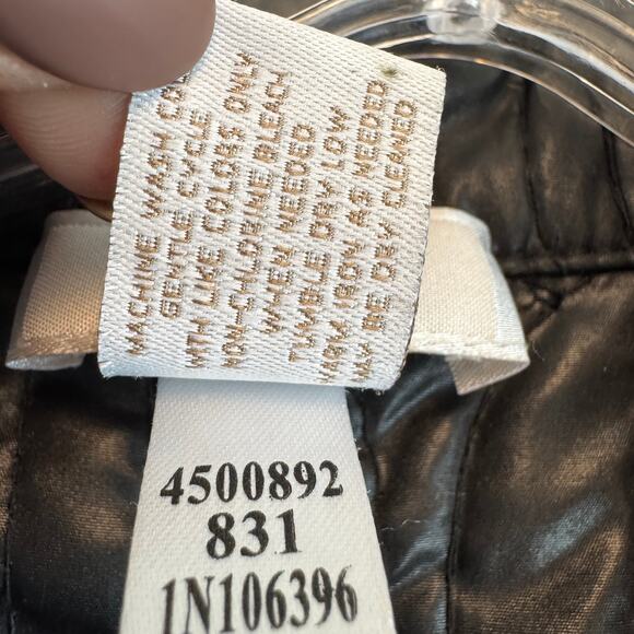 Chico's Pink/Black Reversible Stitched Quilted Full Zip Puffer Jacket Size 3/XL - Picture 7 of 16